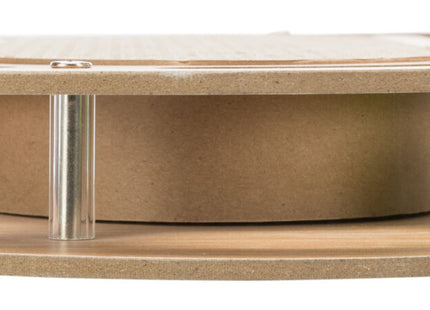 Trixie Kratzpappe mit Spielzeug Katzenminze Holz