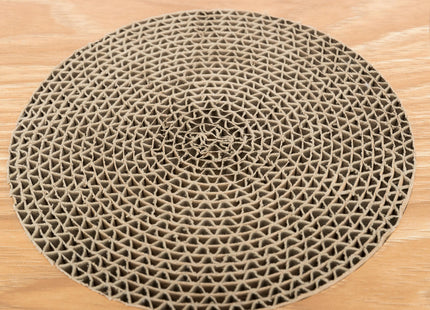 Trixie Kratzpappe Holz mit Spielbällen 35×4×35cm