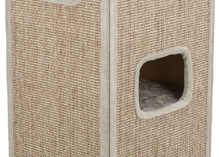 Trixie Cat Tower Juno - graue Katzenkratztonne