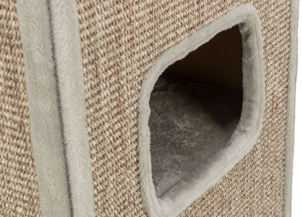 Trixie Cat Tower Juno - graue Katzenkratztonne