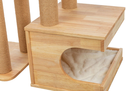 Trixie Kratzbaum Thiago - Naturholz, 147 cm hoch