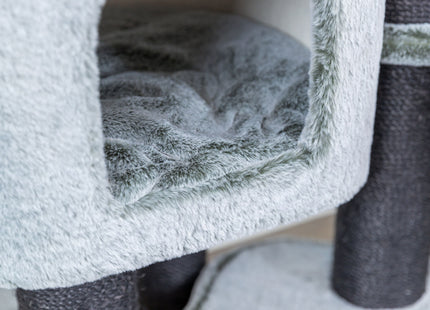 Trixie Kratzbaum Miguel – Katzenbaum grün-weiss 146 cm