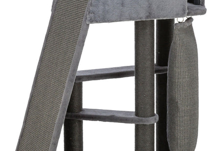Trixie Kratzbaum Active – grau, 122 cm, mit Rampe