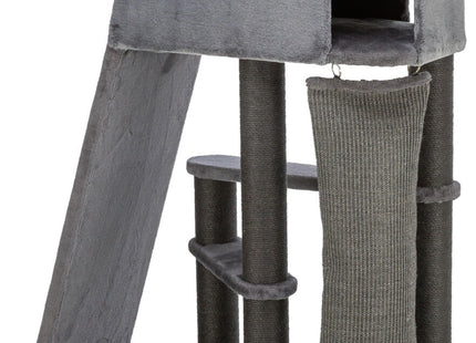 Trixie Kratzbaum Active – grau, 122 cm, mit Rampe