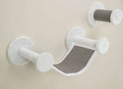 Trixie Wandset, Plüsch, 4 Teile, weiss/grau