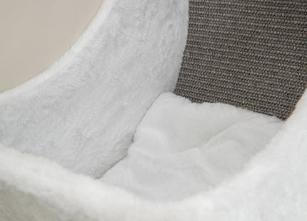 Trixie Wandset Plüsch 4 Teile weiss/grau