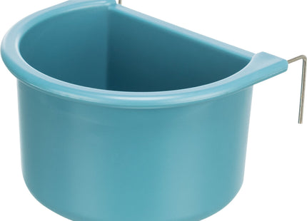 Trixie Hängenapf für Hunde und Katzen - Edelstahl Napf zum Aufhängen - Fressnapf für Haustiere mit rutschfester Halterung