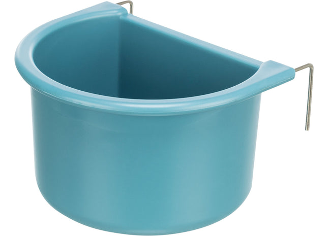 Trixie Hängenapf für Hunde und Katzen - Edelstahl Napf zum Aufhängen - Fressnapf für Haustiere mit rutschfester Halterung