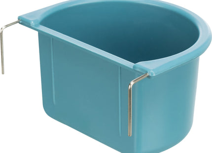 Trixie Hängenapf für Hunde und Katzen - Edelstahl Napf zum Aufhängen - Fressnapf für Haustiere mit rutschfester Halterung