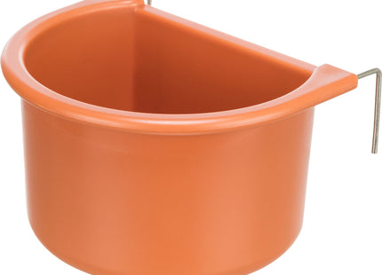 Trixie Hängenapf für Hunde und Katzen - Edelstahl Napf zum Aufhängen - Fressnapf für Haustiere mit rutschfester Halterung