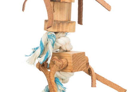 Trixie - Holzspielzeug mit Lederbändern, 35cm