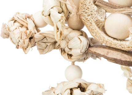 Trixie Naturspielzeug – Bananenblätter Holz Luffa 42cm