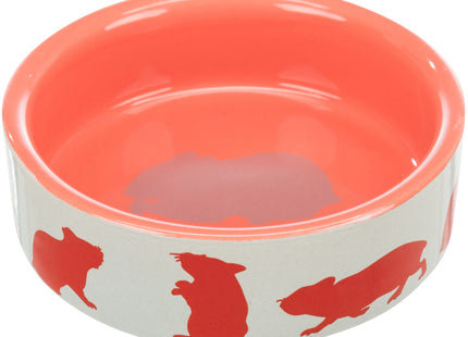 Trixie Keramiknapf - 80ml Hamster, weiss mit Motiv