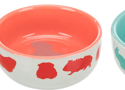 Trixie Keramiknapf - 80ml Hamster, weiss mit Motiv