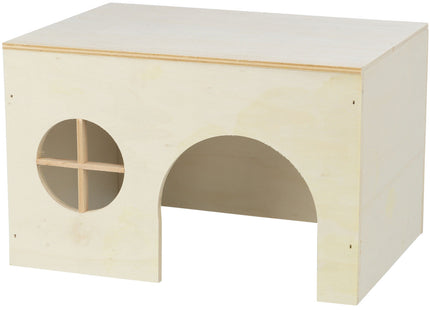 Trixie Meerschweinchenhaus – grosses Holzhaus mit Dach