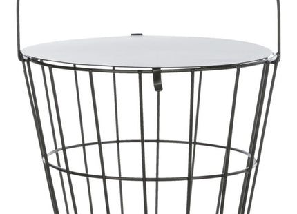 Trixie Heuraufe mit Deckel, metall 21cm