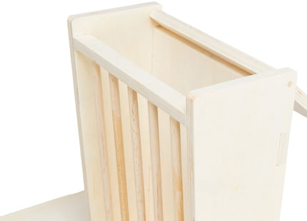 Trixie Futterstation – Holz mit Näpfen und Heuraufe