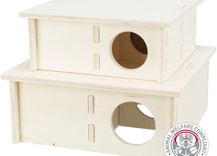 Trixie Mehrkammerhaus - Nagerhaus, Holz, 20×10×20 cm