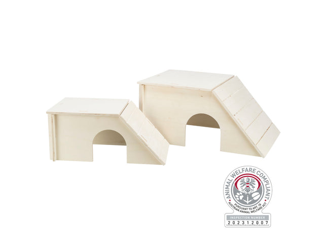 Trixie Haus Bent - Nagerhaus Holz 40x18cm