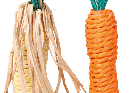 Trixie Karotte Maiskolben Stroh Gemüse 15 cm 2 Stk