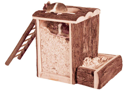 Trixie Spiel- und Buddelturm - Holz und Acrylglas klein