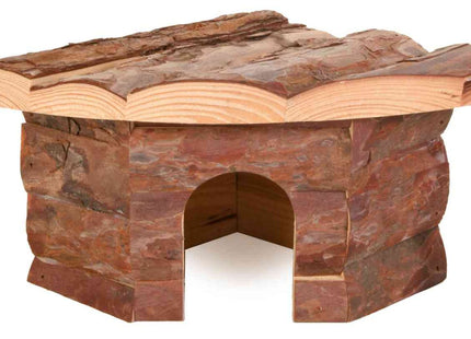 Trixie Eckhaus Jesper - Kleintierhaus aus Rindenholz