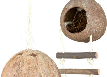 Trixie Kokosnusshaus - Hamsterhaus, 2er Set, Natur