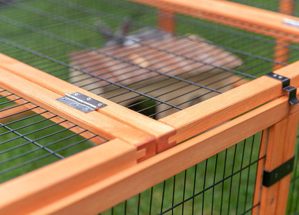 Trixie Natura Freilaufgehege - Holzrahmen, Metallgitter