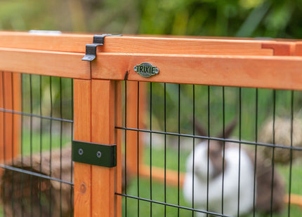 Trixie Natura Freilaufgehege - Holzrahmen, Metallgitter