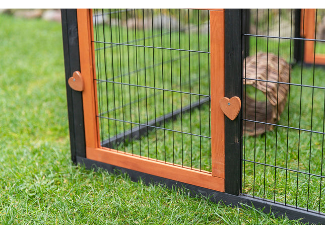 Trixie Natura Freilaufgehege - Kleintiergehege schwarz braun