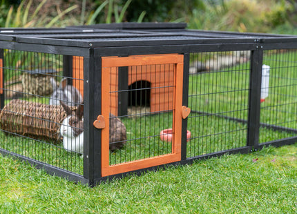 Trixie Natura Freilaufgehege - Kleintiergehege schwarz braun