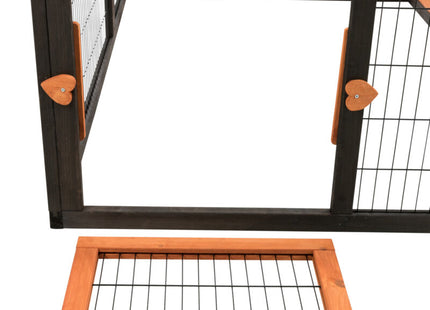 Trixie Natura Freilaufgehege - Kleintiergehege schwarz braun