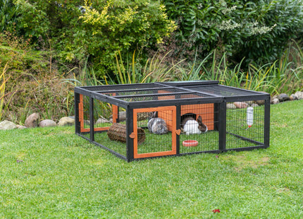 Trixie Natura Freilaufgehege - Kleintiergehege schwarz braun