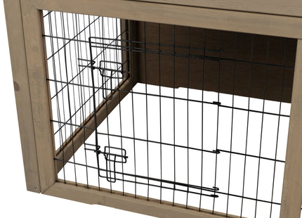 Trixie Natura Kleintierstall – Holz, mit Freilaufgehege