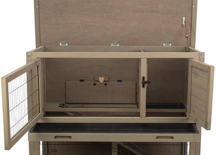 Trixie Natura Kleintierstall – Holz, mit Freilaufgehege