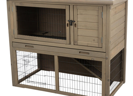 Trixie Natura Kleintierstall – Holz, mit Freilaufgehege