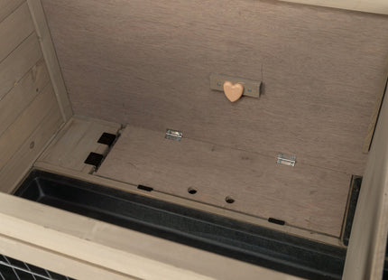 Trixie Natura Kleintierstall – Holz, mit Freilaufgehege