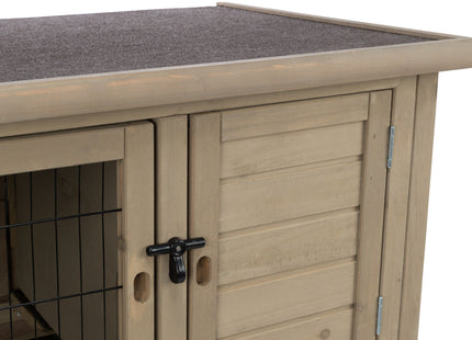 Trixie Natura Kleintierstall – Holz, mit Freilaufgehege