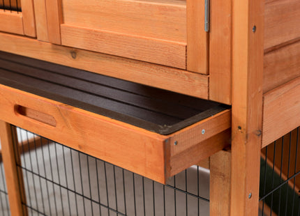 Trixie Natura Kaninchenstall - mit Freigehege, braun