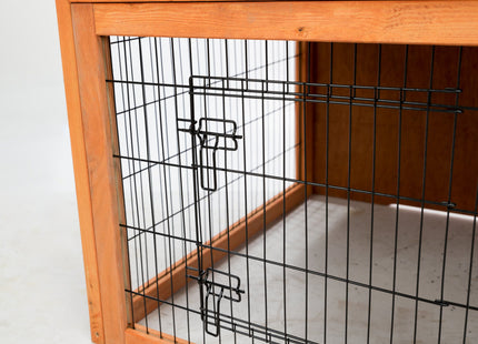 Trixie Natura Kaninchenstall - mit Freigehege, braun