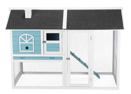 Trixie Natura Kleintierstall - 2 Etagen, blau/weiss