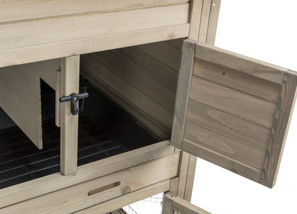 Trixie Natura Kleintierstall - 2-stöckig, grau