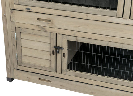 Trixie Natura Kleintierstall - 2-stöckig, grau