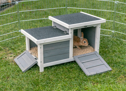 Trixie Natura Kleintierhaus – Kleintierhaus weiss/grau