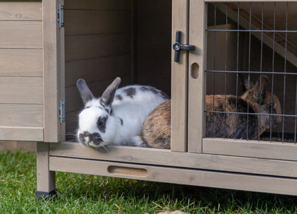 Trixie Natura Kleintierstall - 2-stöckig, grau