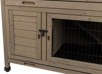 Trixie Natura Kleintierstall - 2-stöckig, grau