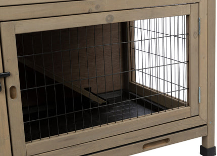 Trixie Natura Kleintierstall - 2-stöckig, grau