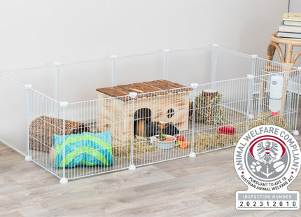 Trixie Indoor Freilaufgehege - Metall und Kunststoff 140x35x70cm