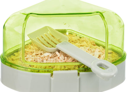 Trixie Ecktoilette mit Dach für Hamsterkäfige