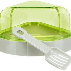 Trixie Ecktoilette mit Dach für Hamsterkäfige